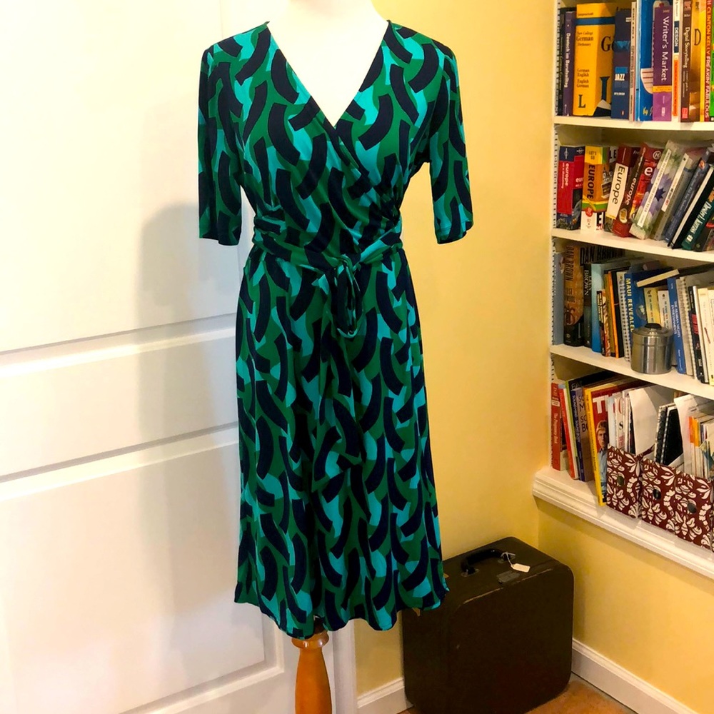 Faux wrap dress